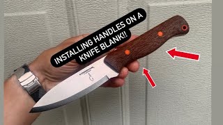 How to install handles on a knife [upl. by Cathrin446]