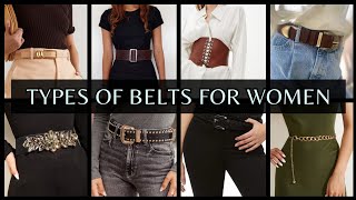 Types of Belts for Women with Names [upl. by Ogeid]