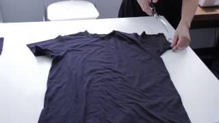 How to Cut a Slouchy TShirt  Fashion Project [upl. by Goren]