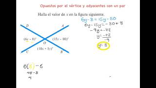 Opuestos por el vértice y adyacentes con un par lineal [upl. by Eckhardt]