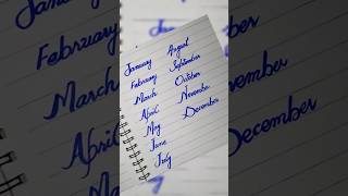 Name of twelve months  January February to December  Writing twelve months name WritingEng Teach [upl. by Kassel]