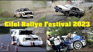 Eifel Rallye Festival 2023  WRC Group B Crashes Mistakes Pure SoundBest of by 206GT [upl. by Niwrehs]