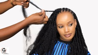 PART 3 Fast Hair Growth With Soft Kinky Extension  Neat amp Straight Spring Twists Tutorial [upl. by Mercola479]