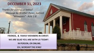 Jeffersonton Baptist Church Sermon on December 31 2023 [upl. by Segroeg]