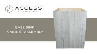 Access Base Sink Cabinet Assembly  Access by Cabinet Joint  Modern Frameless Cabinets [upl. by Adnawyek]