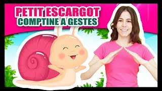 Comptines à gestes pour bébés  Petit Escargot  Titounis [upl. by Pronty]