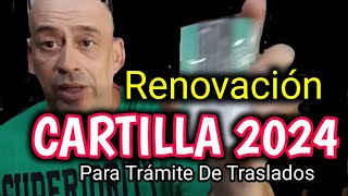 RENOVACIÓN DE LA CARTILLA MILITAR 2024 [upl. by Tterrab999]