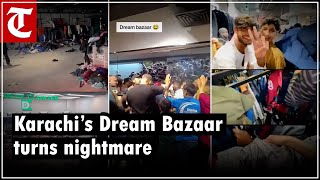 Pakistan’s Dream Bazaar Mall looted by unruly mob on opening day [upl. by Ennairek]