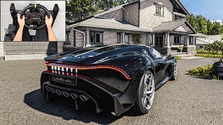 Bugatti La Voiture Noire  The Crew Motorfest  Steering Wheel Gameplay [upl. by Oribel108]