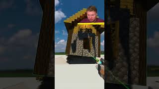 Minecraft Haus kommt in Shredder teardown mods shorts shredder [upl. by Ardene]