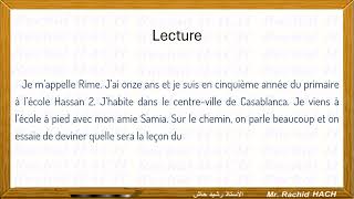 Enseignement Explicite niveaux 5ème et 6ème année du primaire 1er texte [upl. by Notlaw]