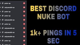 DISCORD NUKE BOT ON ANDROID  TUTORIAL [upl. by Nauht739]