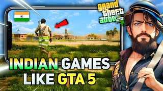 BEST INDIAN GAMES LIKE GTA 5  🤩 [upl. by Anwahsit]