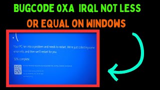 How to Fix Bugcode 0xA IRQLNOTLESSOREQUAL Error on Windows 11 [upl. by Mensch85]