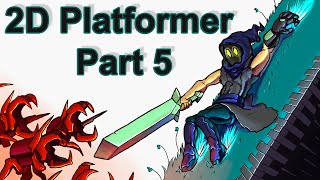 Wall Jumping  2D Platformer Player Controller  Part 5 Unity 2018310f [upl. by Akerboom]