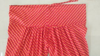 simple salwar cutting and stitching easy method in hindi DIY part1 [upl. by Catton]