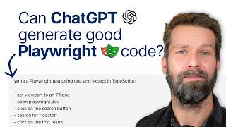 Write Playwright Tests in Seconds with ChatGPT [upl. by Namaj]