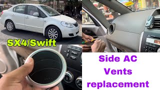 How to Change AC Vent Maruti Suzuki SX4 swift easily  AC vent replacement process Maruti Suzuki car [upl. by Jacky]