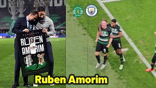 Gyökeres and Sporting fans paying tribute to Ruben Amorim with 41 win vs Man City [upl. by Deryl495]