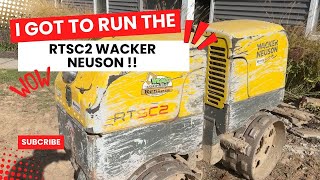 How to operate the RTSC2 Wacker Neuson Compactor amp Review [upl. by Meryl]