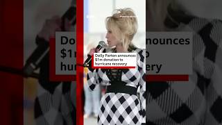 Dolly Parton announces 1m donation to Hurricane Helene recovery DollyParton Helene US BBCNews [upl. by Dlanar]