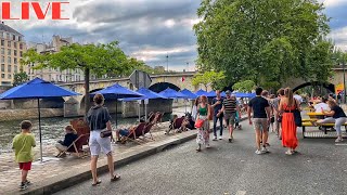 🇫🇷PARIS Paris Plages 2023 Walk Live Streaming 09July2023 [upl. by Abdulla188]