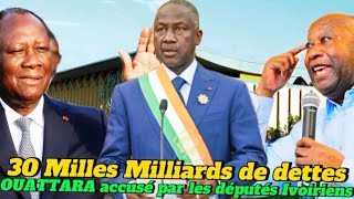 La DETTE colossale de 30 milles Milliards  Les Députés Ivoiriens demandent des comptes à OUATTARA [upl. by Kirshbaum]