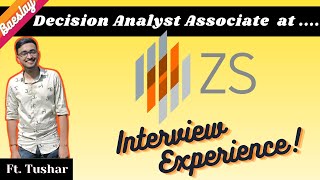 ZS Associates  DAA Decision Analyst Associate  Placement Interview Experience  2022  64 [upl. by Jasper85]