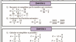 Exercice 2 Devoir Maison 1 Semestre 1 1ère Année Mathématiques 1AC الفرض المنزلي أولى إعدادي رياضيات [upl. by Seyah957]