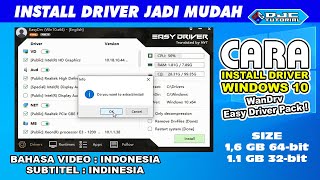 Cara Install Driver Windows 10 dengan WanDrv Easy Driver Pack [upl. by Ymma]