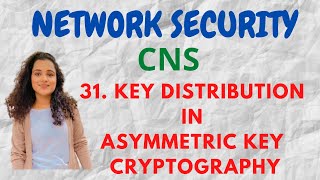 31 Key Distribution in Asymmetric key cryptography CNS [upl. by Ordnaxela]