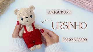 Como Fazer um Ursinho de Amigurumi Passo a Passo  Tutorial Completo para Iniciantes [upl. by Gnep529]