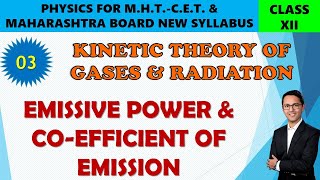 03 EMISSIVE POWER AND COEFFICIENT OF EMMISSION [upl. by Nilyak897]