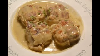 Paupiettes de porc sauce roquefort au cookeo [upl. by Eniamrahc698]