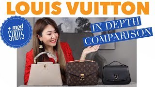 LOUIS VUITTON COMPARISON  POCHETTE METIS v CAPUCINES BB vs Neo Vivienne  Mel in Melbourne [upl. by Kcirddec]