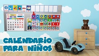 CALENDARIO AGENDA PARA NIÑOS  Como la usamos [upl. by Ahsrat]