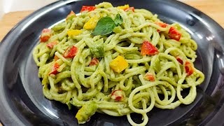 मेघी नूडल्स सब भूल जाओगे जब बनाएंगे ये Spaghetti Pesto Pasta  Easiest Spaghetti Pasta Recipe [upl. by Templa]