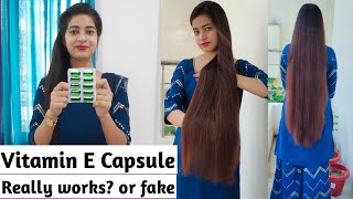 How To Use Vitamin E Capsule For Hair Growth  Hair Fall  Rough amp Frizzy Hair [upl. by Hirsh]