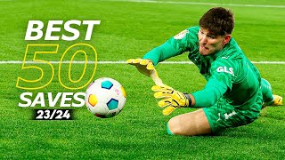 Best 50 Goalkeeper Saves 202324  HD 12 [upl. by Nahtanod]