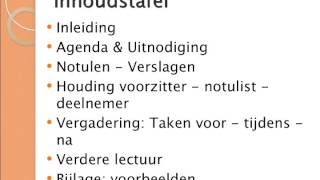 Inleiding  Notuleren En Verslagen Bij Vergaderingen Deel 1 [upl. by Nemrac612]