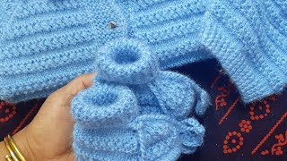 Handknitted Baby shoesBooties 6months1years by sarita dawra [upl. by Nivrac421]