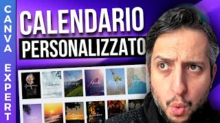 Creare Un Calendario Personlizzato con Canva  Tutorial Canva Italiano [upl. by Azenav817]