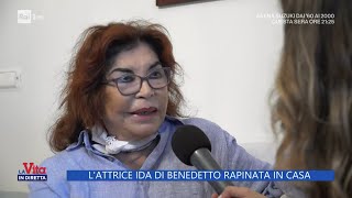 Lattrice Ida di Benedetto rapinata in casa  La vita in diretta 23092023 [upl. by Yenahpets355]