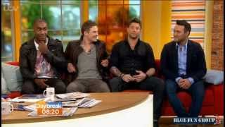 Blue  Interview and Hurt Lovers on Daybreak 22042013 [upl. by Nerwal]