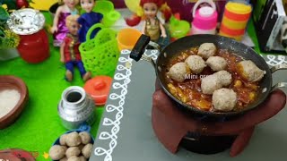 mini cooking food mini green food bavani tuition miss comedy [upl. by Onabru]