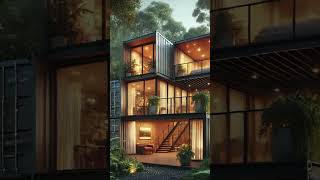 Stunning Container Home Minimalist amp Modern Aesthetic 2 shorts tinyhomeliving [upl. by Aeneas]