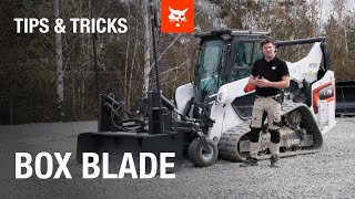 Trainers Tips and Tricks  Bobcat Box Blade [upl. by Holland]