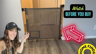 Retractable baby gate installation demo link in description [upl. by Rol]