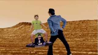 PSY  GANGNAM STYLE and Elevator Guy on Mars [upl. by Salena]