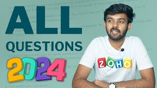 Zoho Round  1 2024  Full Question Paper Solved  Must Watch before attending  logic io [upl. by Ledba]